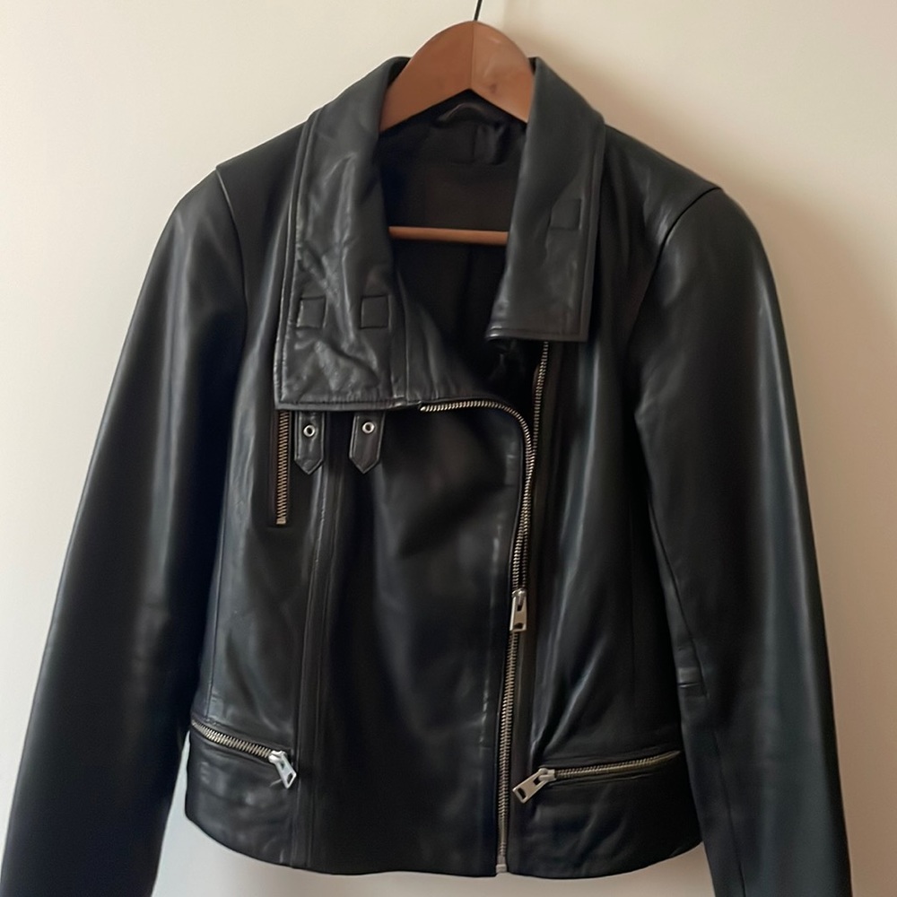 All Saints Bales leather jacket (new, unworn)